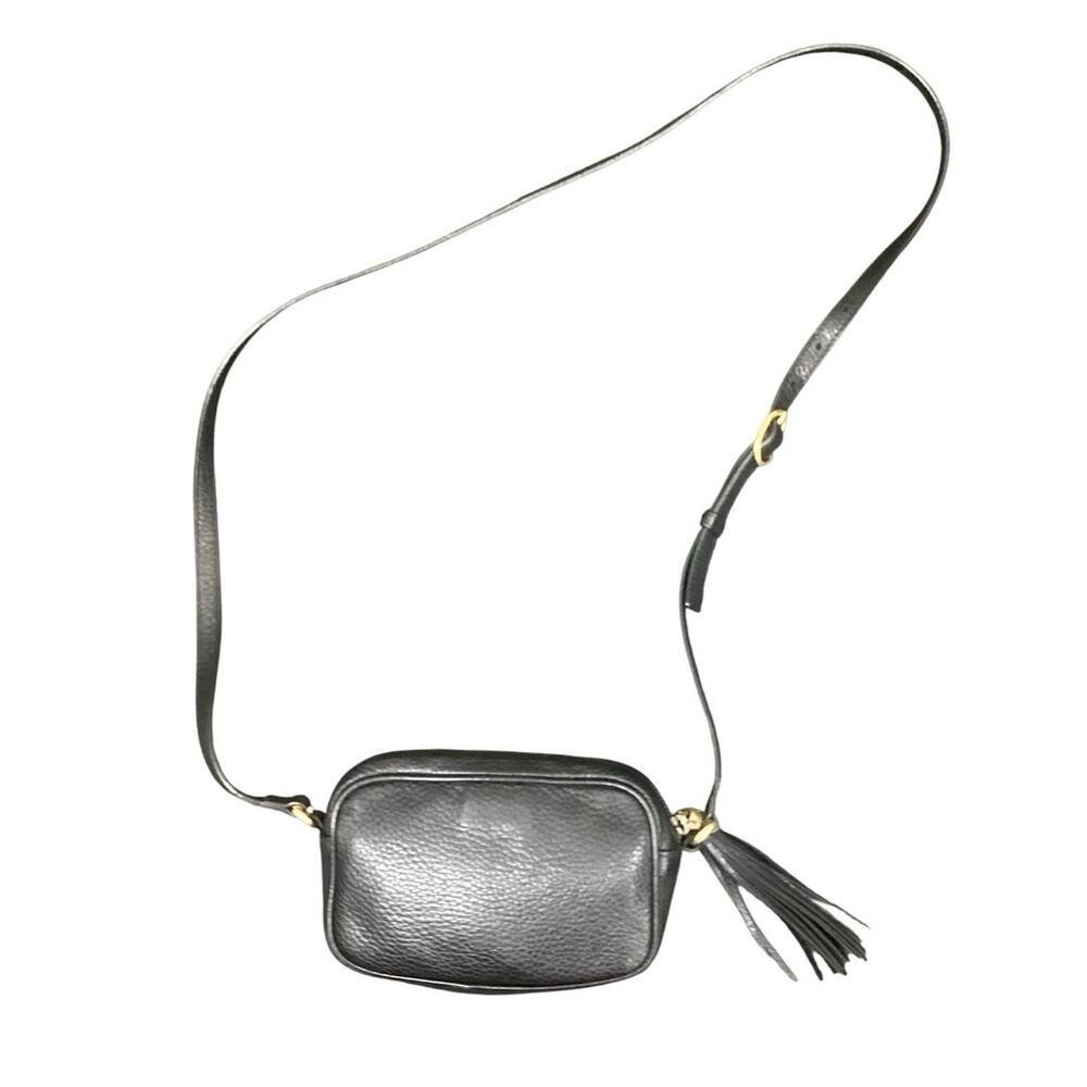 Gucci Black Pebbled Leather Soho Disco Crossbody Bag with Tassel #347994 527066 - Picture 3 of 11